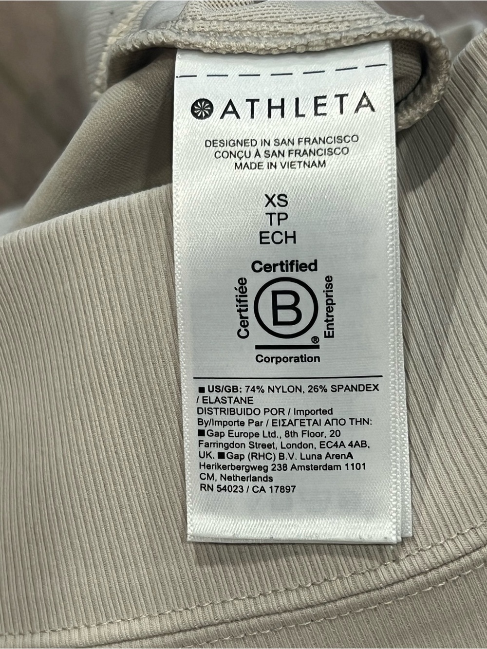 Athleta Venice Cream Flare Leg Performance Pants Size XS Side Slits - Picture 13 of 15